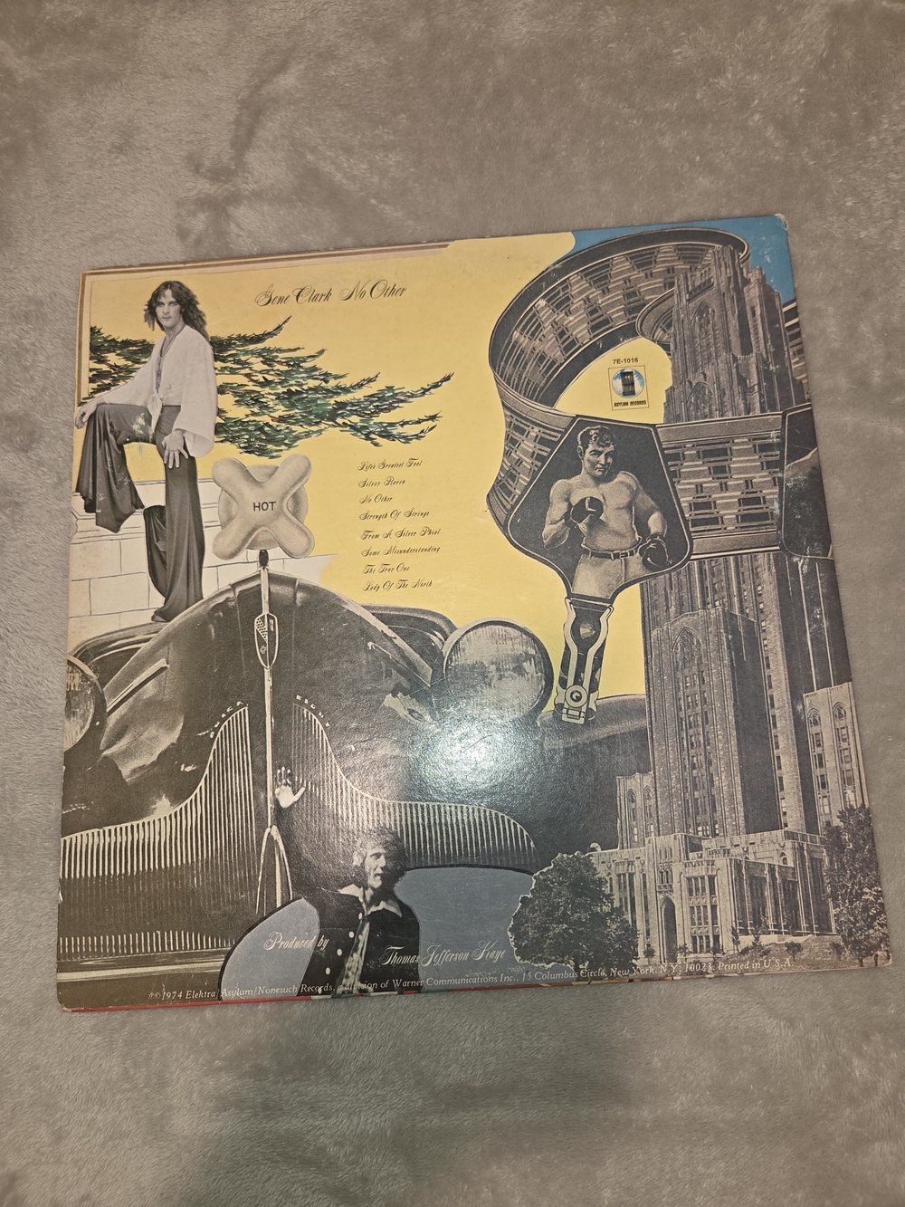 Vintage Gene Clark "No Other" 1974 Elektra Vinyl Album With Poster - Picture 6 of 16